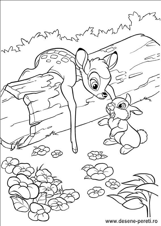 Bambi 2 - DESENE DE PRINTAT SI COLORAT pentru copii