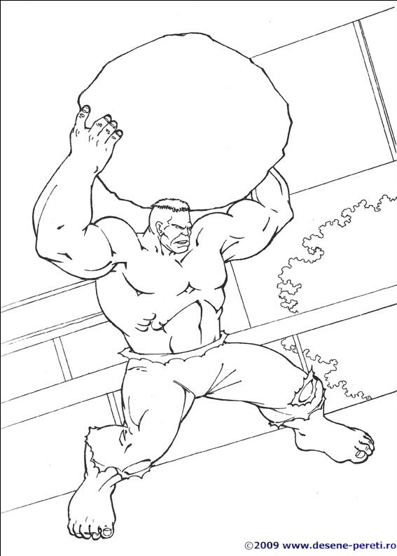 Hulk Planse De Colorat