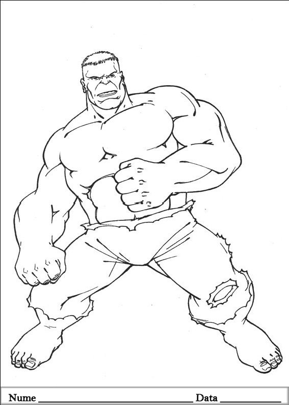 Hulk 75 Planse De Colorat Si Educative