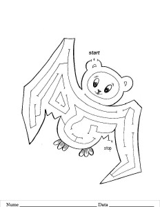 Labirint - Planse de colorat si educative