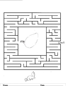 Labirint - Planse de colorat si educative