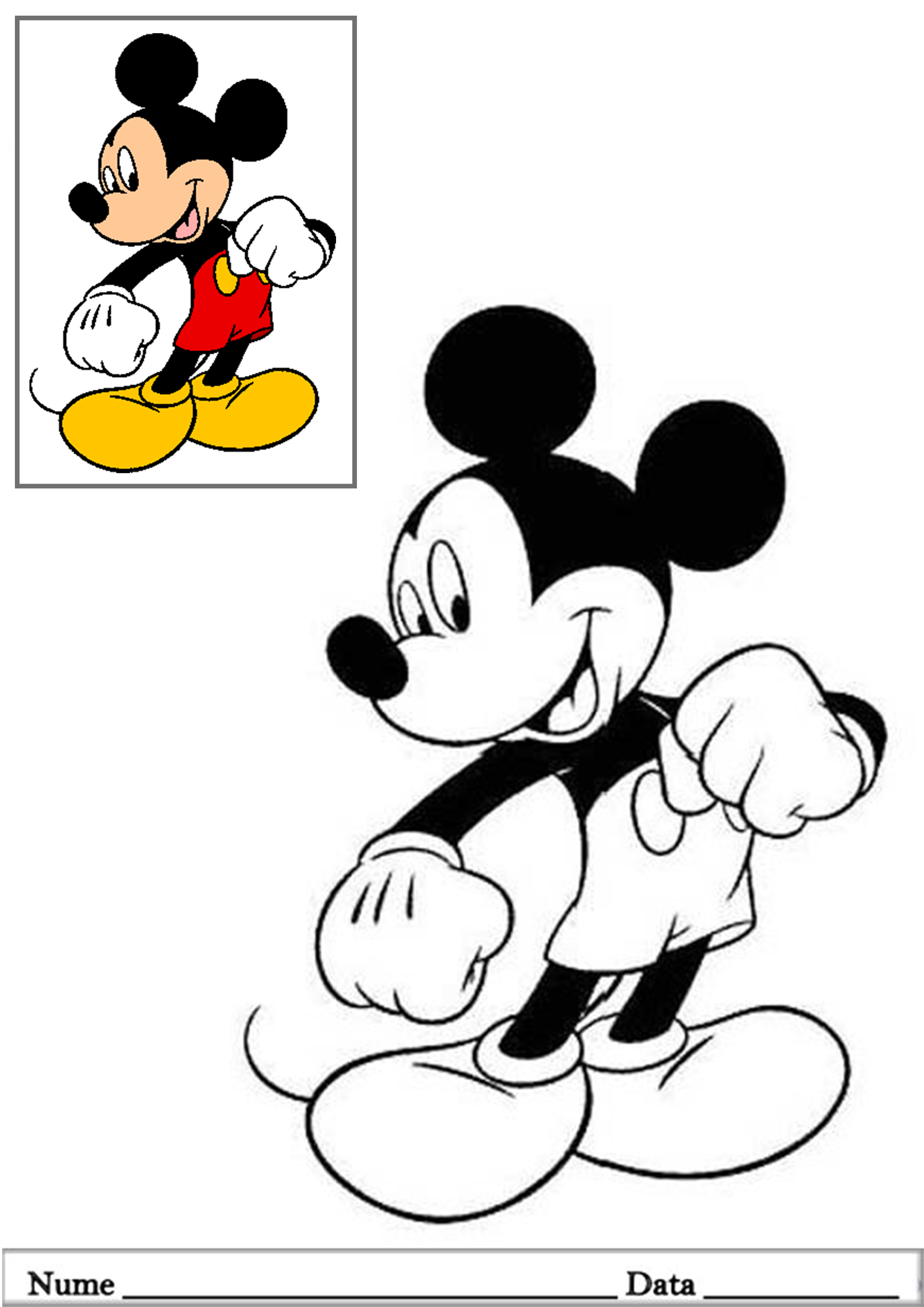 superstition fitting Undo Mickey - Planse de colorat si educative