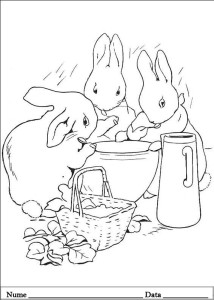 Peter Rabbit De Colorat PETER RABBIT (11) - Planse de colorat si educative