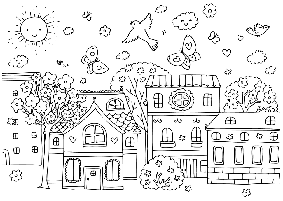 Primavara Planse De Colorat Si Educative Primavara Planse De Colorat Si Educative