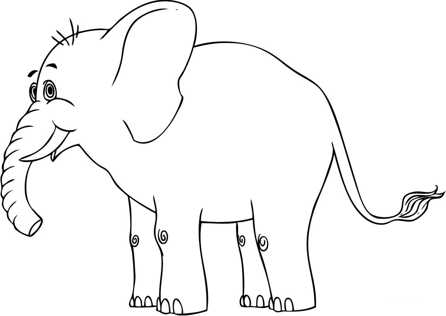 Planse Desene De Colorat Elefant 9 Planse De Colorat Si Educative